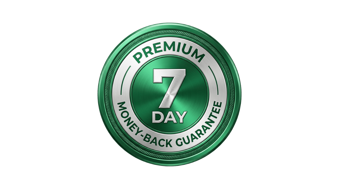 Premium 7-Day Money-Back Guarantee
